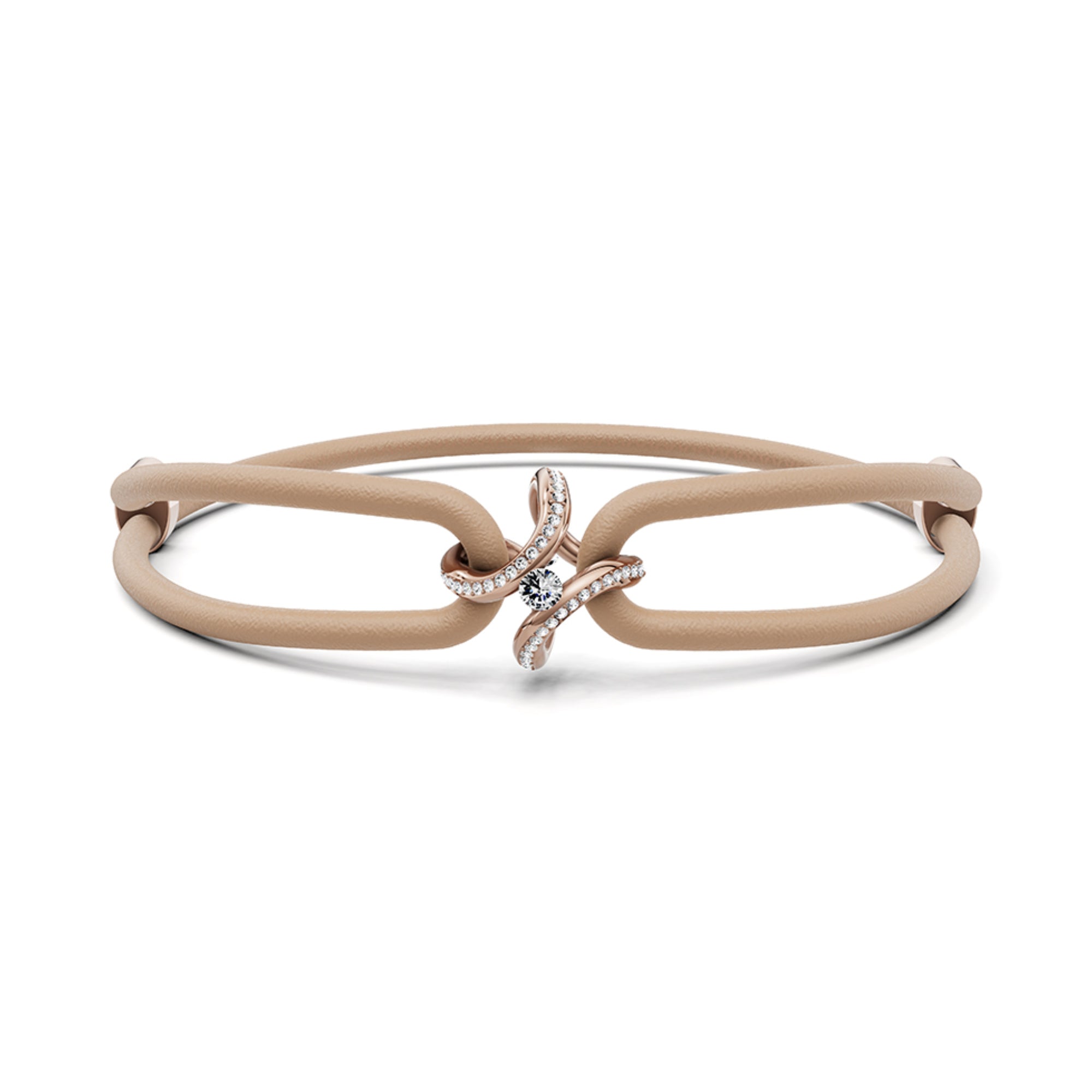 Niessing Spannring® Ära Highlights Armband (N392915-taupe-rw) mit Diamant