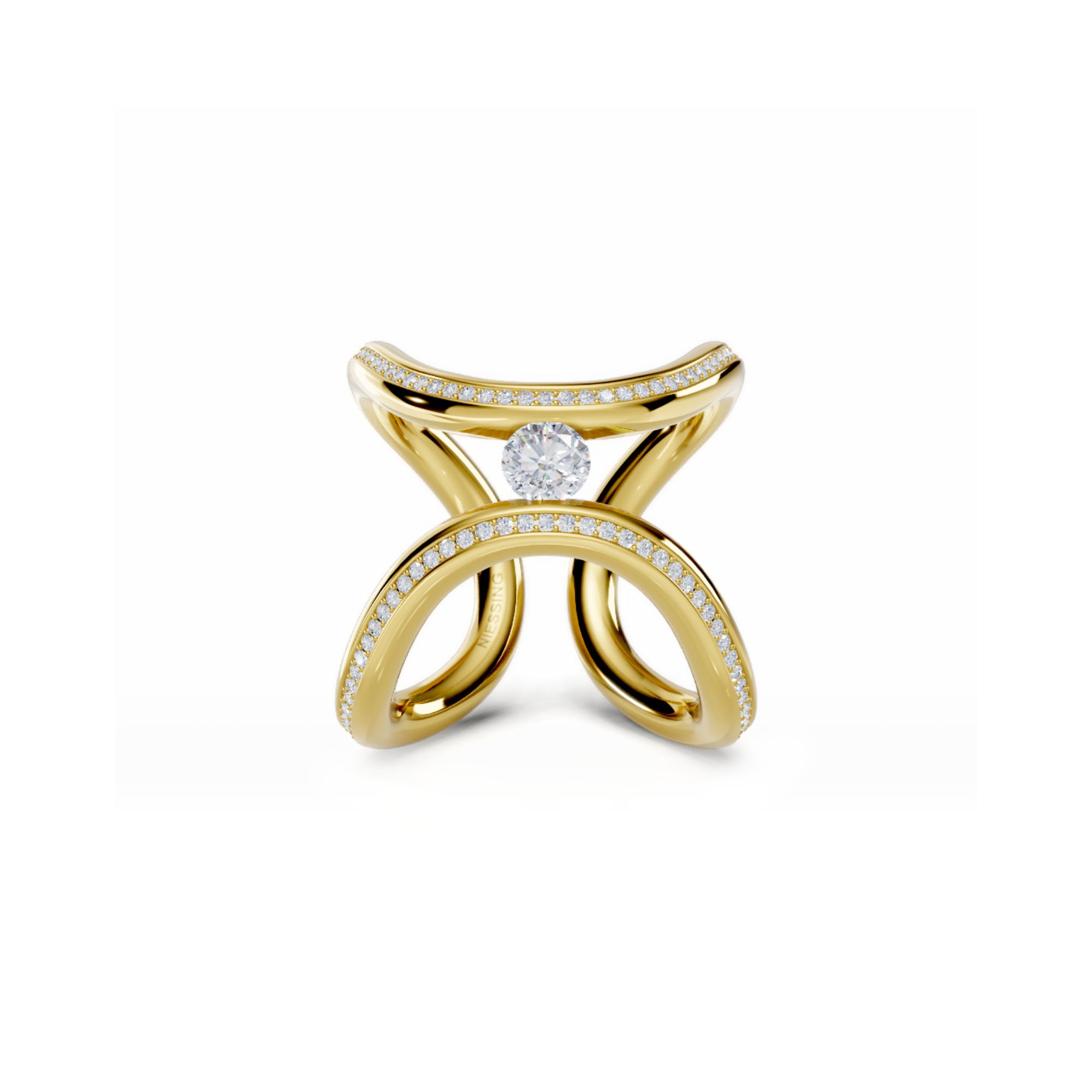Niessing Spannring® Ära Highlights (N391915-cy) mit Diamant