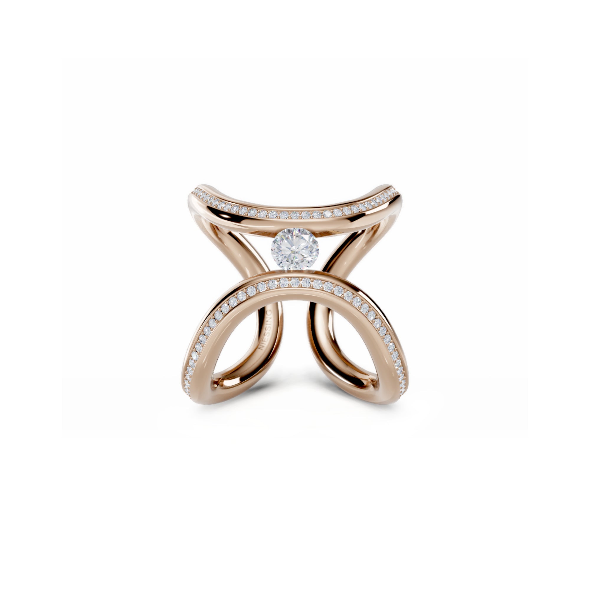 Niessing Spannring® Ära Highlights (N391915-rw) mit Diamant