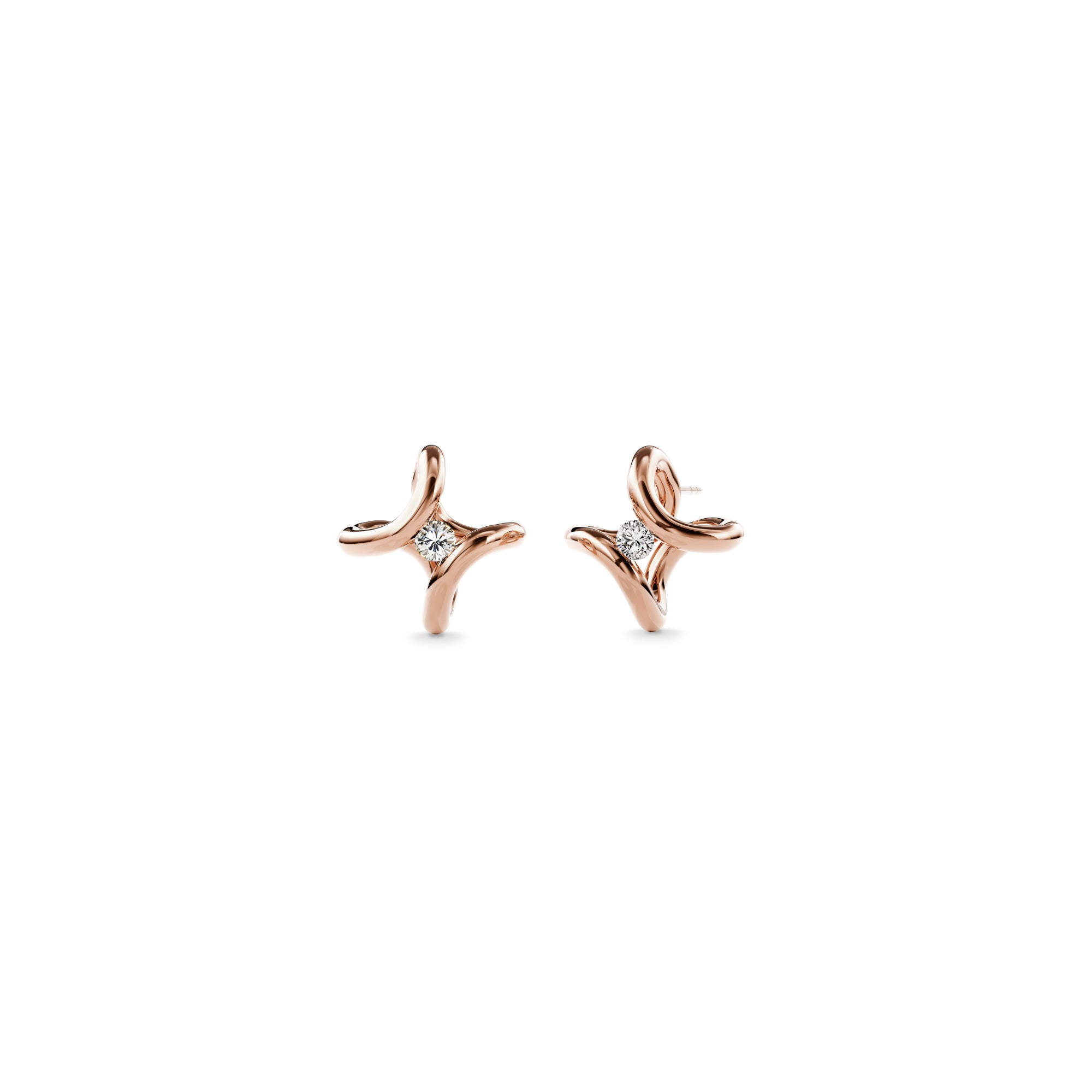 Niessing Spannring® Ära Ohrstecker (N414910-rw) mit Diamant