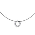 Niessing Spannring® Anhänger - N353924-12mm-0.1ct (1ct-gloss-pt) aus Platin mit Diamant