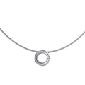 Niessing Spannring® Anhänger - N353924-12mm-0.1ct (1ct-satin-pt) aus Platin mit Diamant