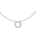 Niessing Spannring® Anhänger - N353924-14mm-0.16ct (16ct-satin-pt) aus Platin mit Diamant