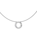 Niessing Spannring® Anhänger - N353924-15mm-0.25ct (25ct-satin-pt) aus Platin mit Diamant
