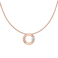 Niessing Spannring® Anhänger - N353924-16mm-0.4ct (4ct-gloss-cr) mit Diamant