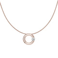 Niessing Spannring® Anhänger - N353924-16mm-0.4ct (4ct-gloss-rw) mit Diamant