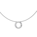 Niessing Spannring® Anhänger - N353924-16mm-0.4ct (4ct-satin-pt) aus Platin mit Diamant