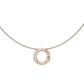 Niessing Spannring® Anhänger - N353924-17mm-0.5ct (5ct-cinnamon-satin-rw) mit Diamant
