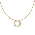 Niessing Spannring® Anhänger - N353924-17mm-0.5ct (5ct-gloss-cy) mit Diamant