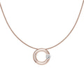 Niessing Spannring® Anhänger - N353924-17mm-0.5ct (5ct-gloss-rw) mit Diamant