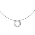 Niessing Spannring® Anhänger - N353924-17mm-0.5ct (5ct-satin-pt) aus Platin mit Diamant