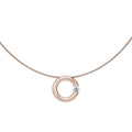 Niessing Spannring® Anhänger - N353924-17mm-0.5ct (5ct-satin-rw) mit Diamant
