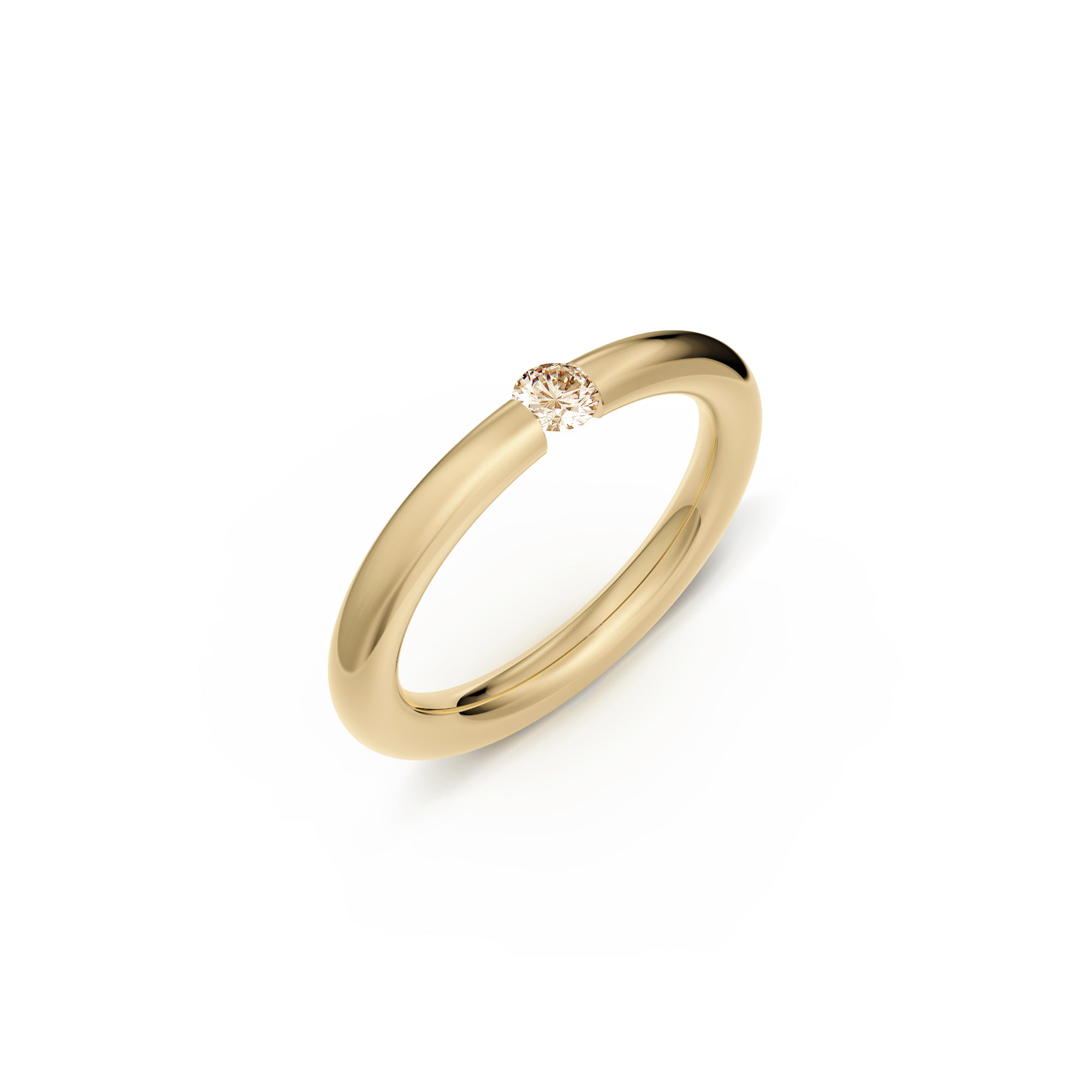 Niessing Spannring® Antares - N341983-0.12ct (12ct-cinnamon-gloss-cy) mit Diamant