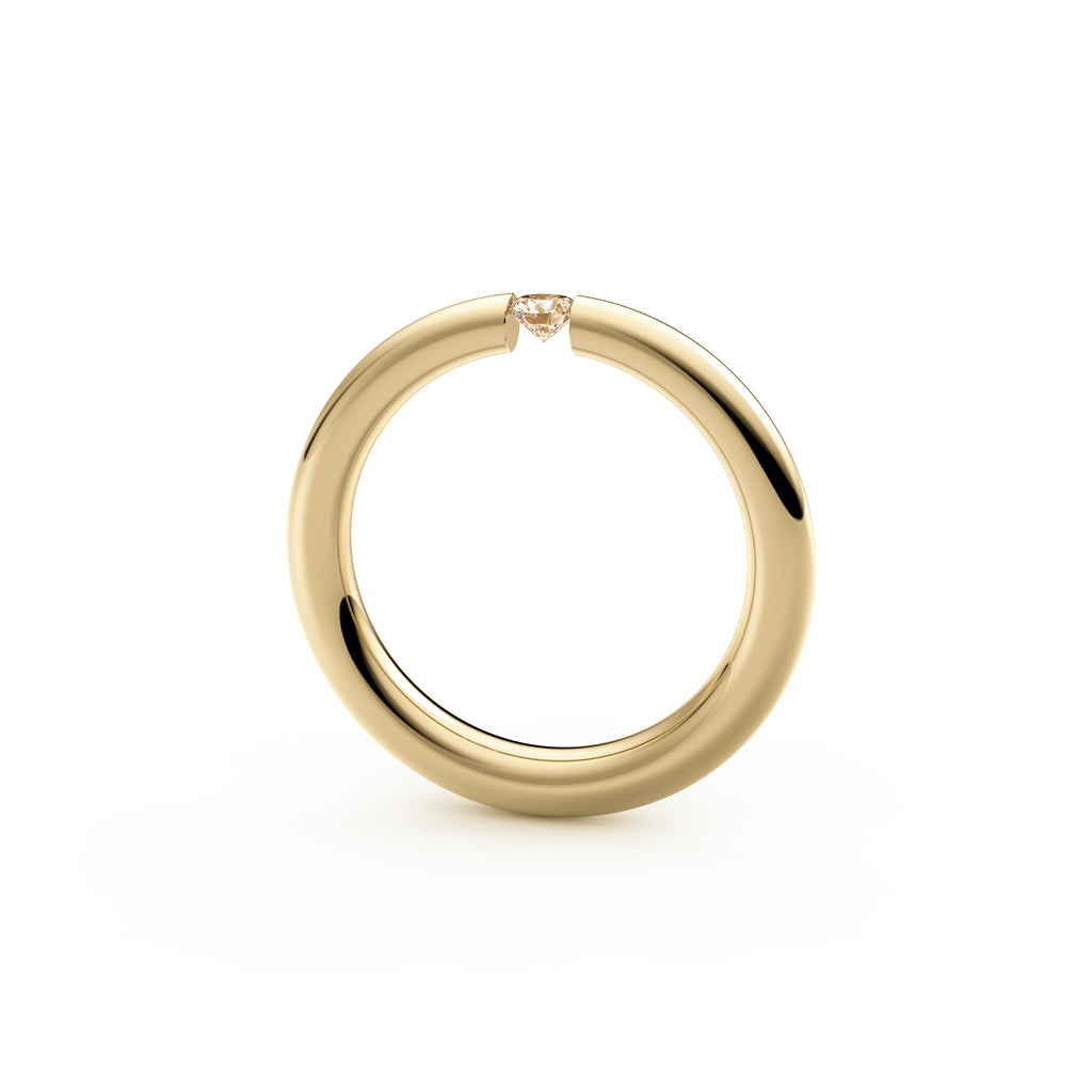 Niessing Spannring® Antares - N341983-0.12ct (12ct-cinnamon-gloss-cy) mit Diamant