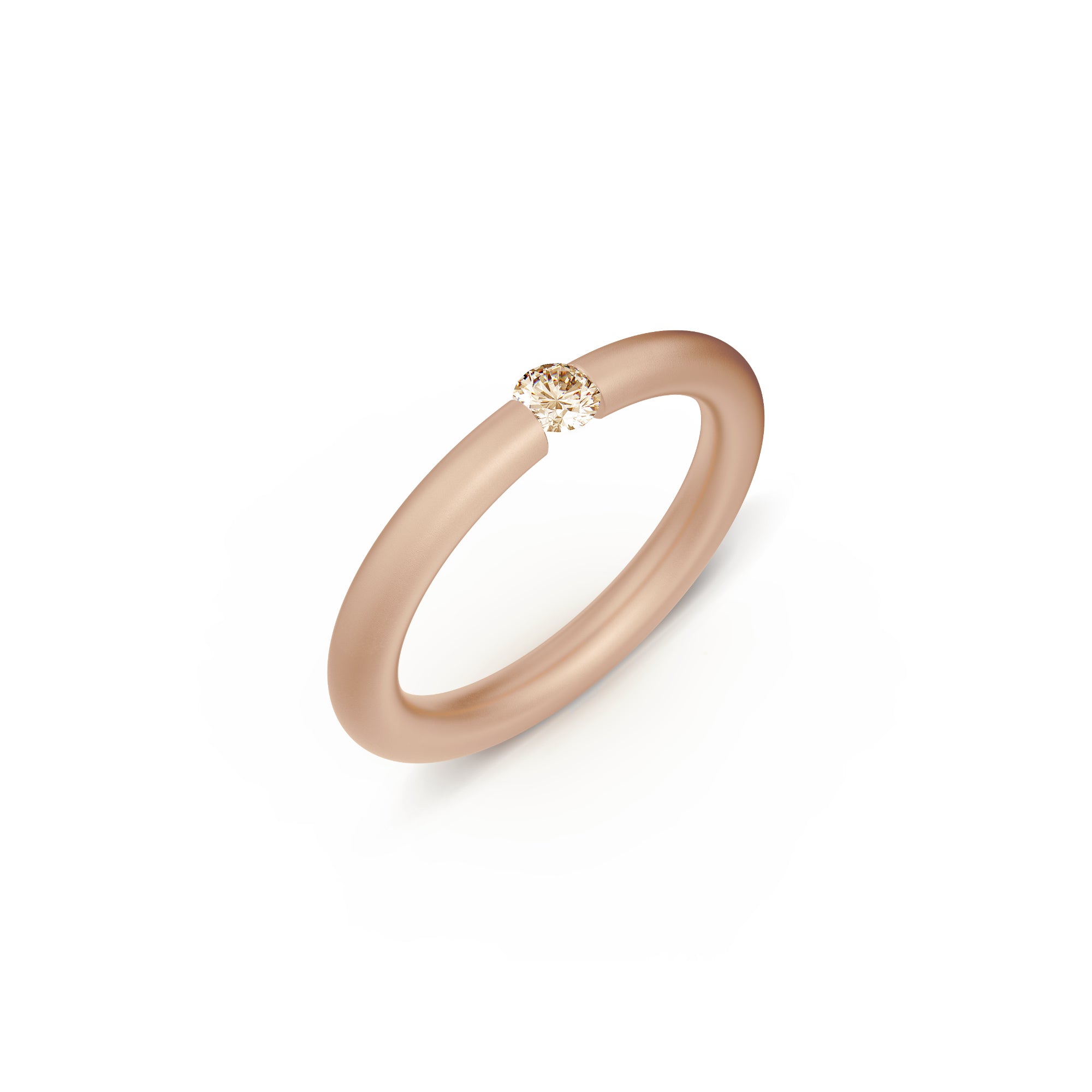 Niessing Spannring® Antares - N341983-0.12ct (12ct-cinnamon-satin-cr) mit Diamant