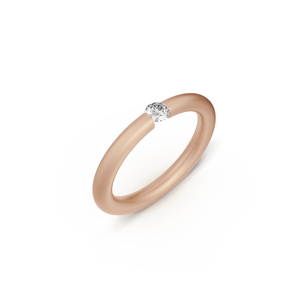 Niessing Spannring® Antares - N341983-0.12ct (12ct-fvs1-satin-cr) mit Diamant