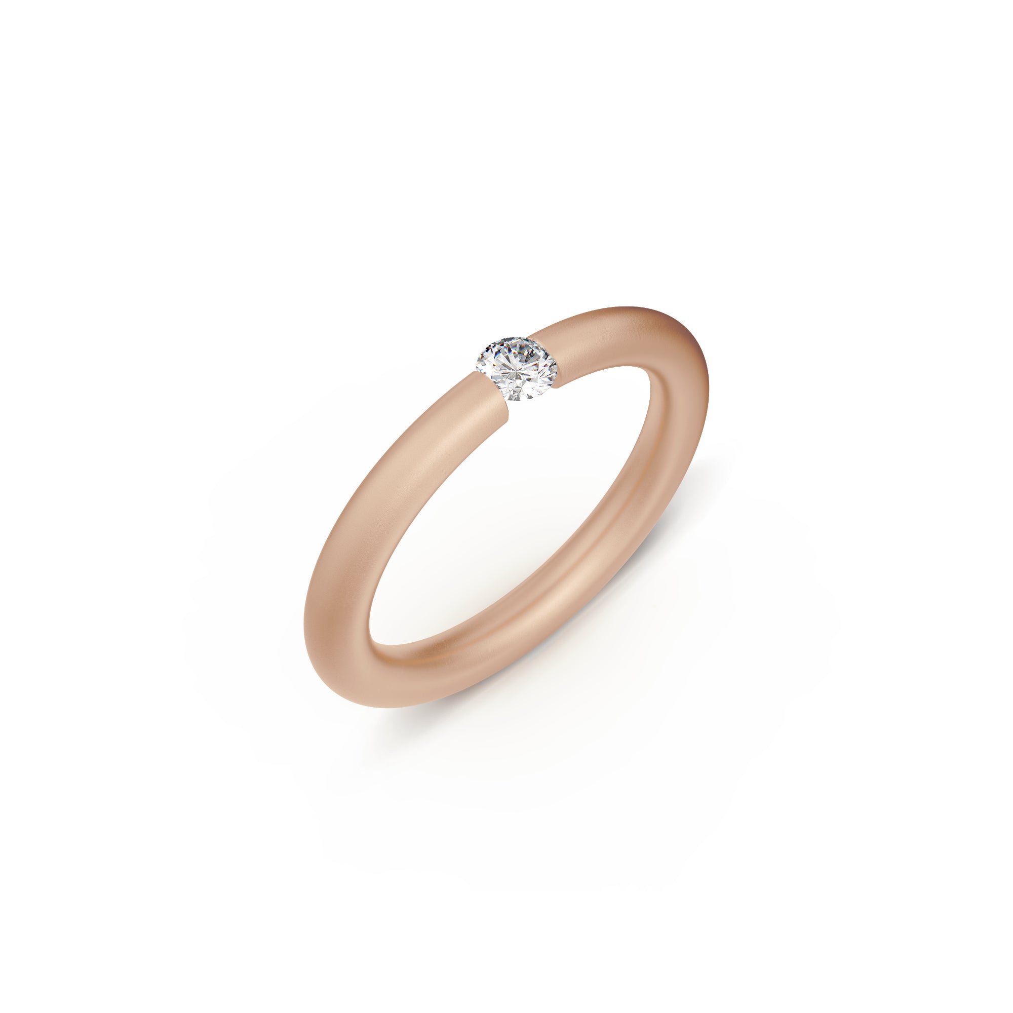 Niessing Spannring® Antares - N341983-0.12ct (12ct-fvs1-satin-cr) mit Diamant