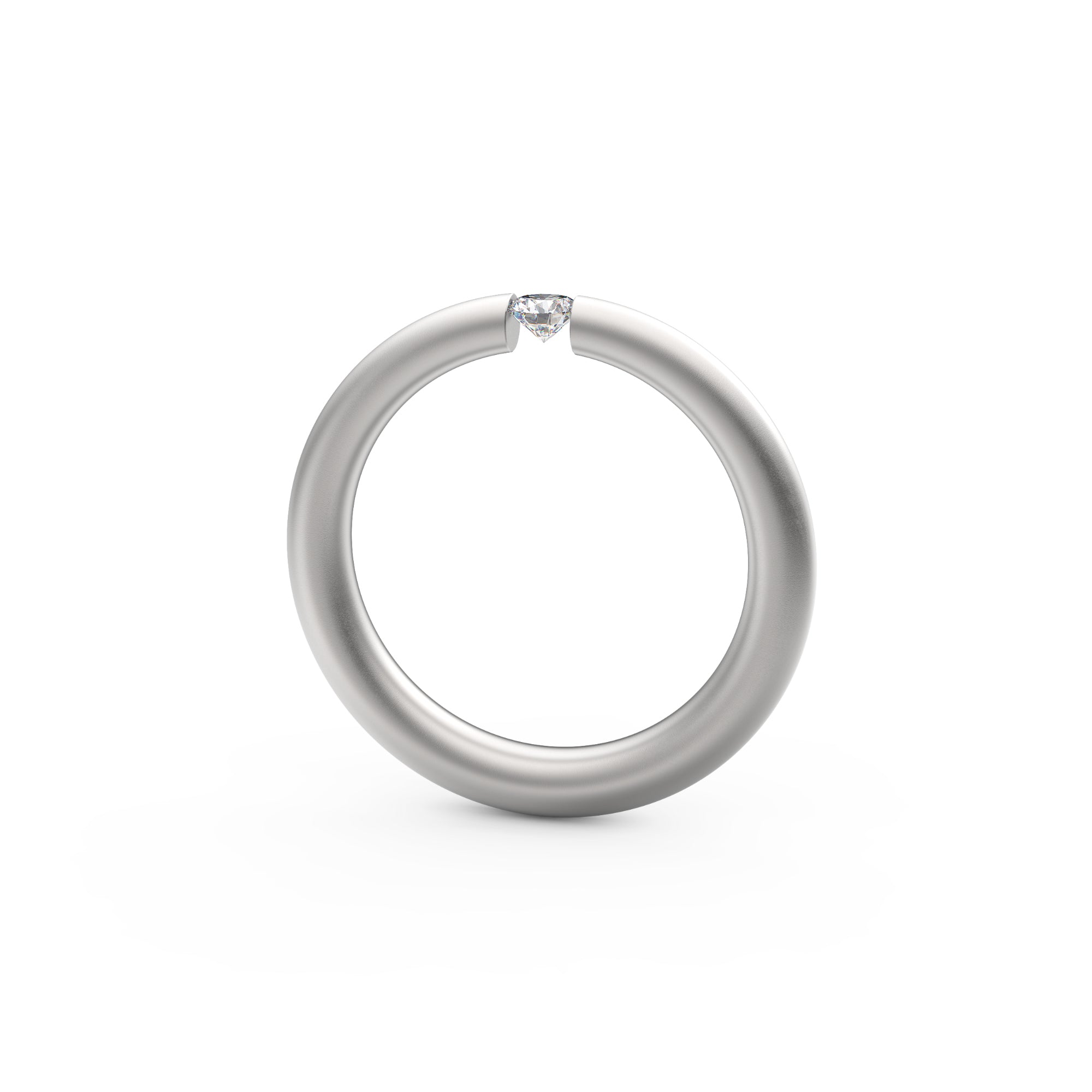 Niessing Spannring® Antares - N341983-0.12ct (12ct-fvs1-satin-pt) aus Platin mit Diamant