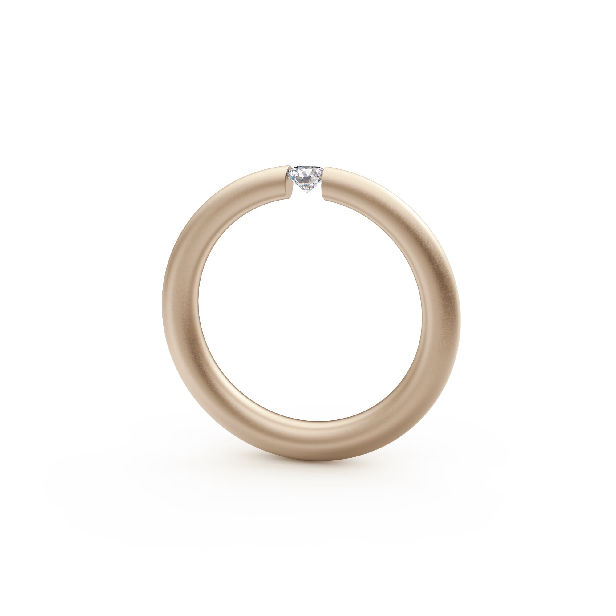 Niessing Spannring® Antares - N341983-0.12ct (12ct-fvs1-satin-rw) mit Diamant