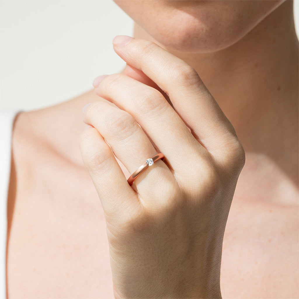 Niessing Spannring® Antares - N341983-0.16ct (16ct-cinnamon-gloss-cr) mit Diamant