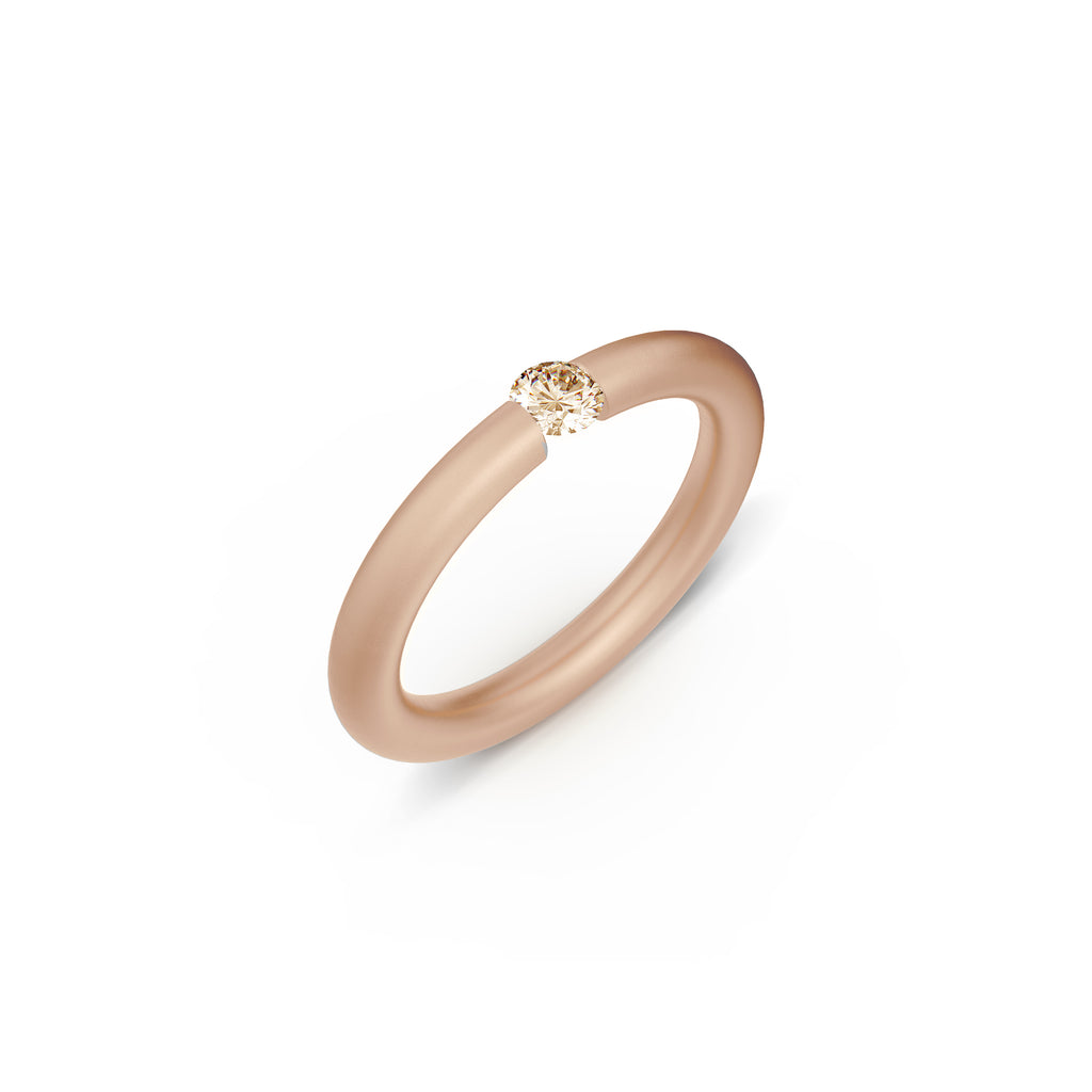 Niessing Spannring® Antares - N341983-0.16ct (16ct-cinnamon-satin-cr) mit Diamant