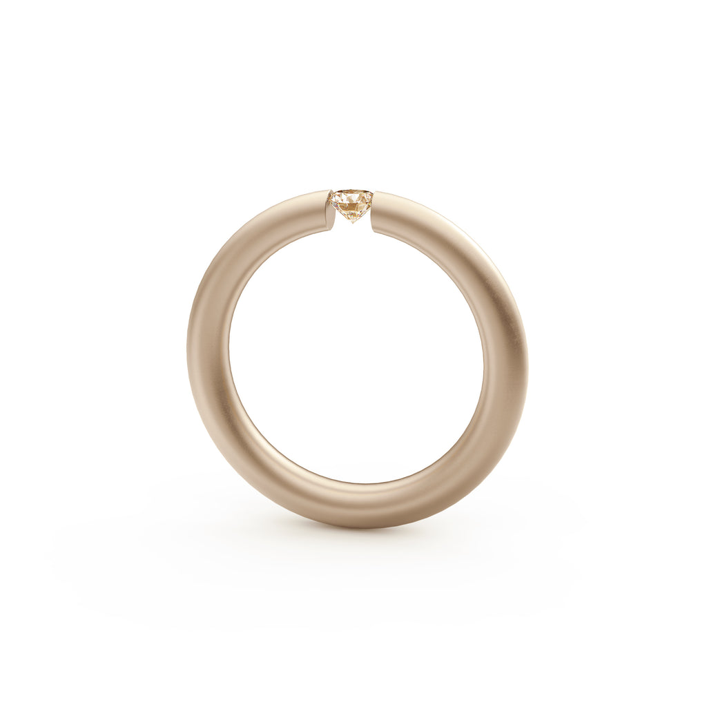 Niessing Spannring® Antares - N341983-0.16ct (16ct-cinnamon-satin-rw) mit Diamant