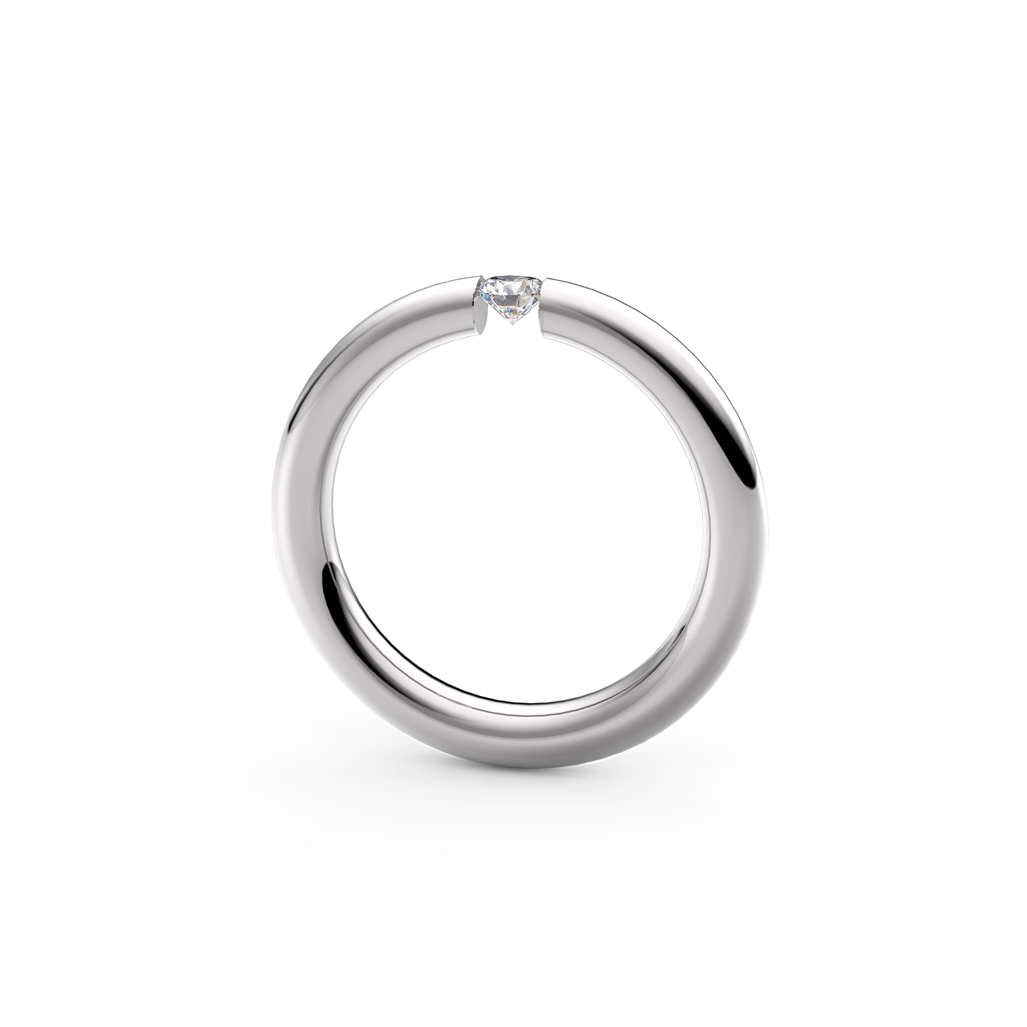 Niessing Spannring® Antares - N341983-0.16ct (16ct-fvs1-gloss-pt) aus Platin mit Diamant