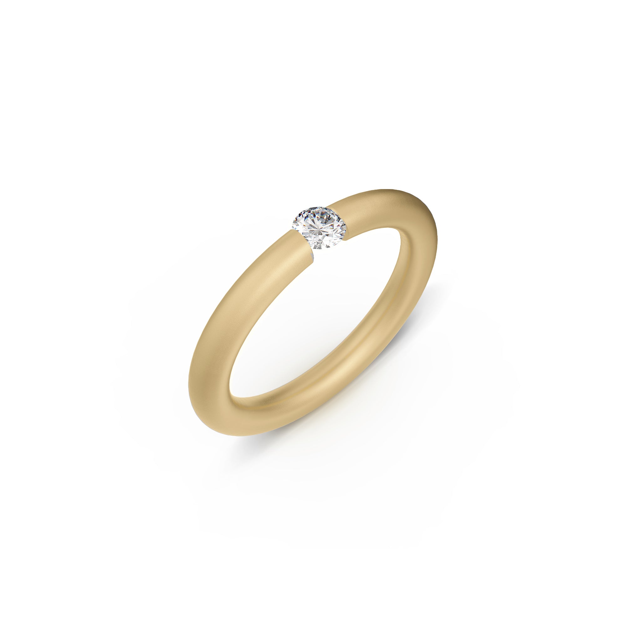 Niessing Spannring® Antares - N341983-0.16ct (16ct-fvs1-satin-cy) mit Diamant