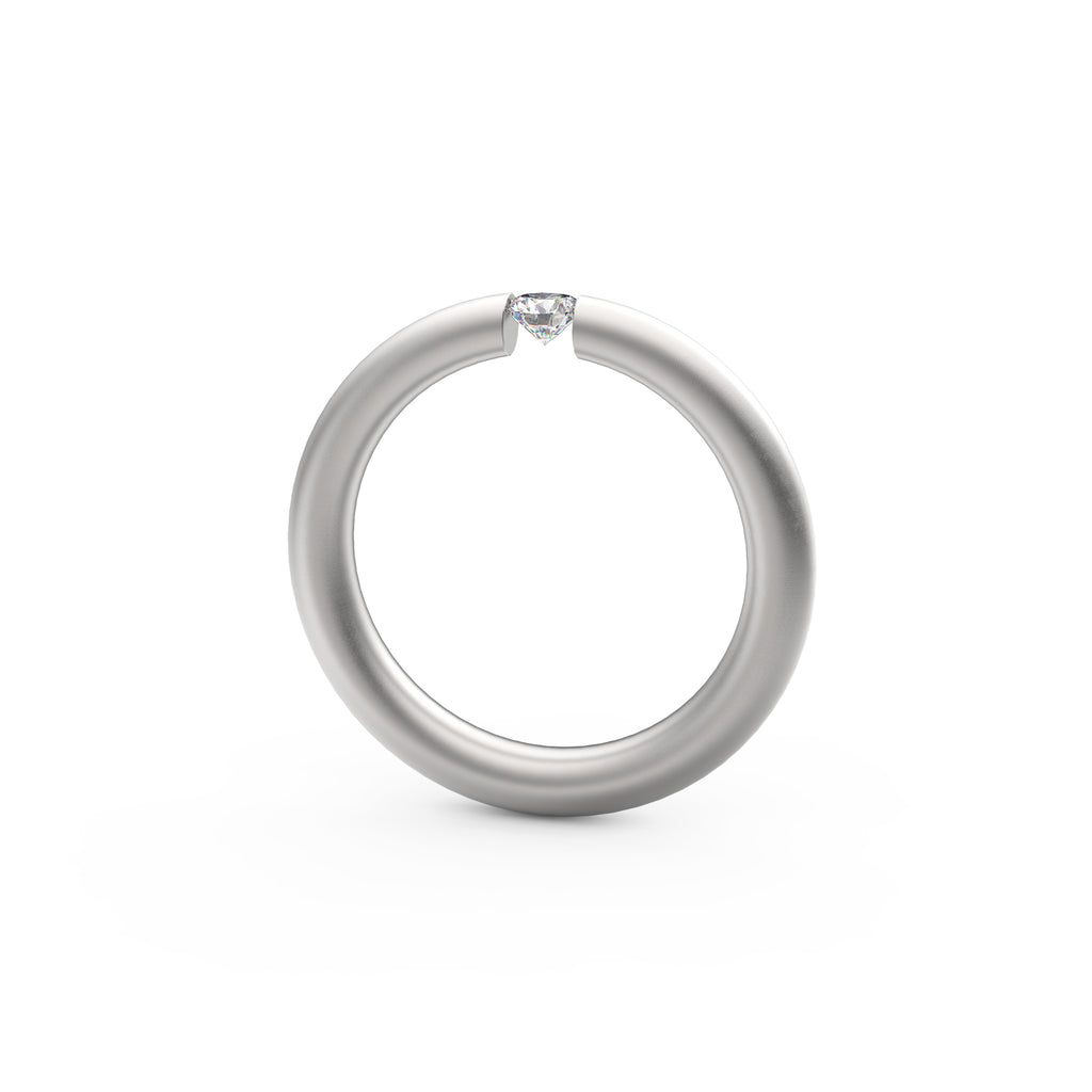 Niessing Spannring® Antares - N341983-0.16ct (16ct-fvs1-satin-pt) aus Platin mit Diamant