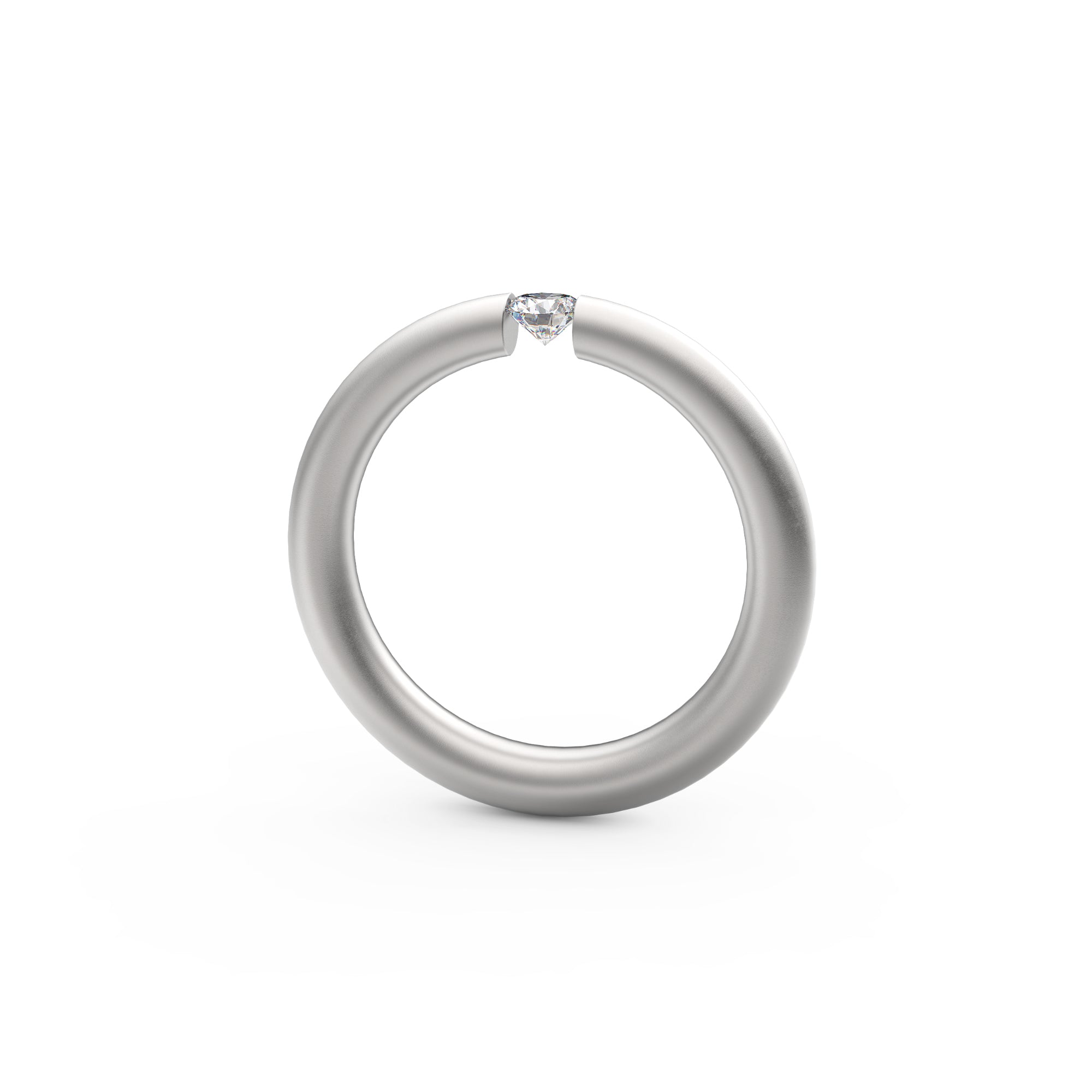 Niessing Spannring® Antares - N341983-0.16ct (16ct-fvs1-satin-pt) aus Platin mit Diamant