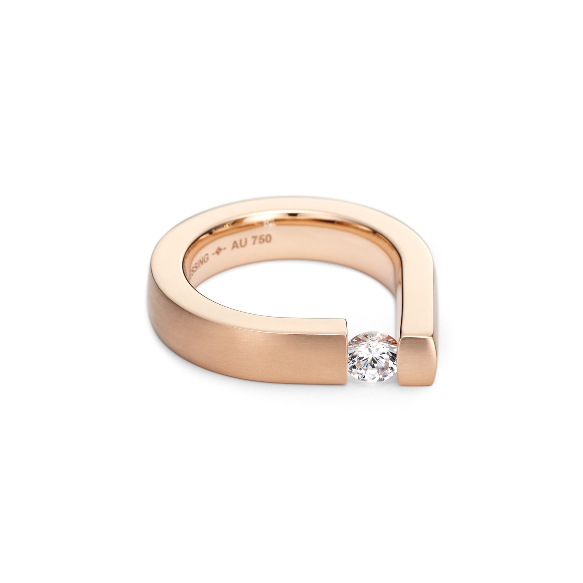 Niessing Spannring Bauhaus - N351919-0.4ct (4ct-gvs2-cr) mit Diamant