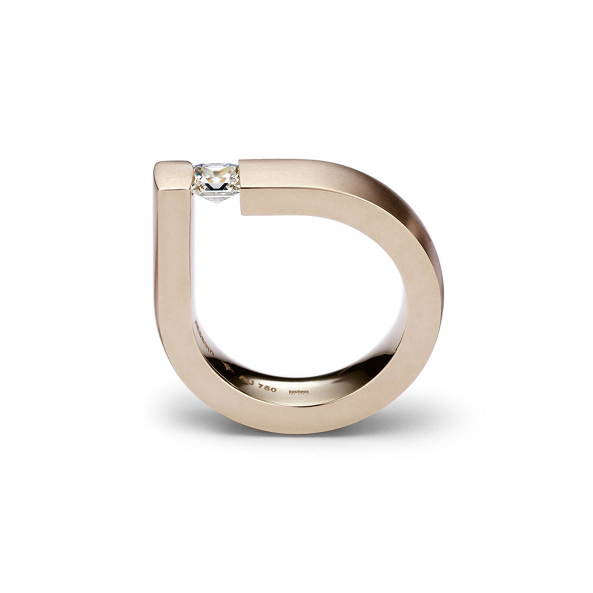 Niessing Spannring Bauhaus - N351919-0.4ct (4ct-gvs2-rw) mit Diamant