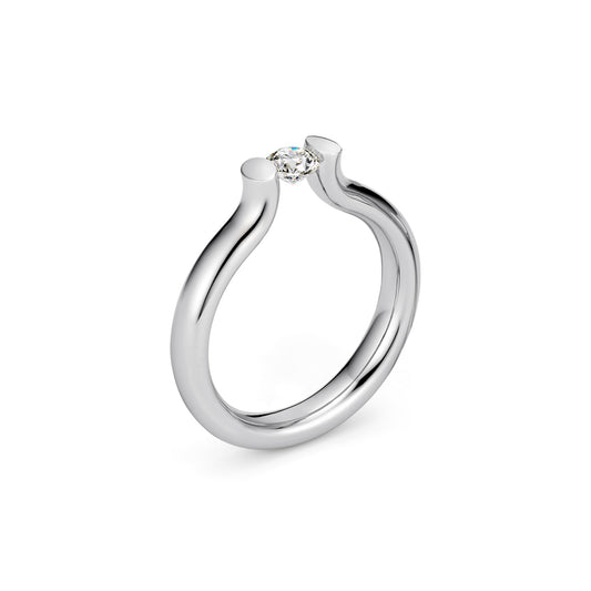 Spannring® Heaven , Platin • Diamant von Niessing (N371994-3.3mm-0.25ct-fvs1-gloss-pt)
