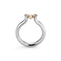 Niessing Spannring® Heaven - N371994-3.5mm-0.5ct (5ct-cinnamon-gloss-pt) aus Platin mit Diamant