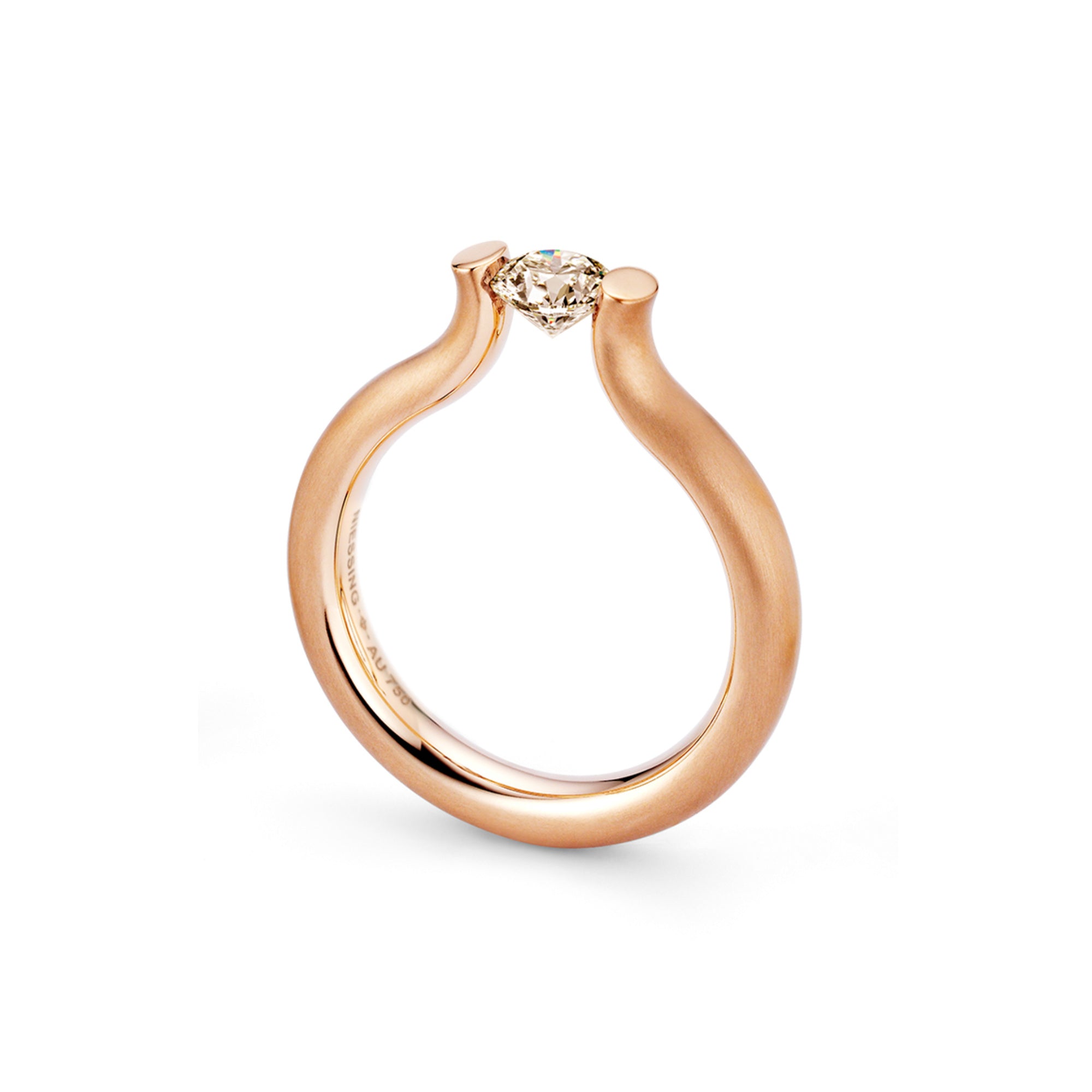 Niessing Spannring® Heaven - N371994-3.5mm-0.5ct (5ct-cinnamon-satin-cr) mit Diamant