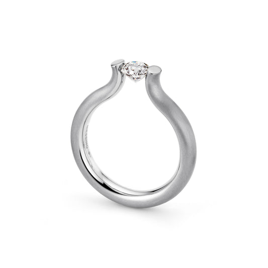 Spannring® Heaven , Platin • Diamant von Niessing (N371994-3.5mm-0.5ct-fvs1-satin-pt)
