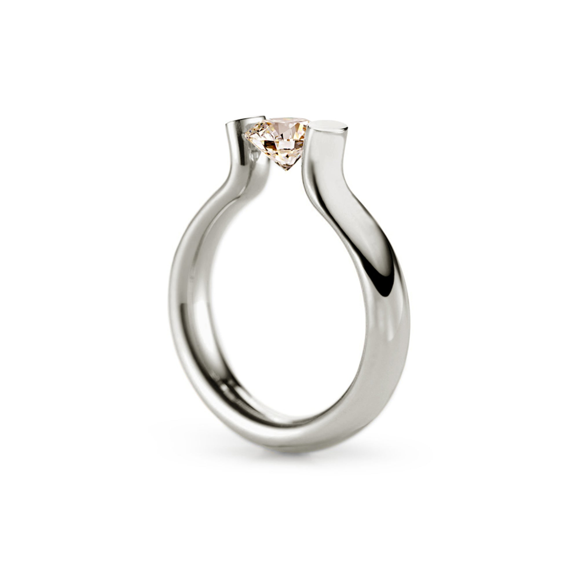 Niessing Spannring® Heaven (N371994-4mm-1ct-cinnamon-gloss-fg) mit Diamant
