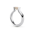 Niessing Spannring® Heaven (N371994-4mm-1ct-cinnamon-gloss-pt) aus Platin mit Diamant