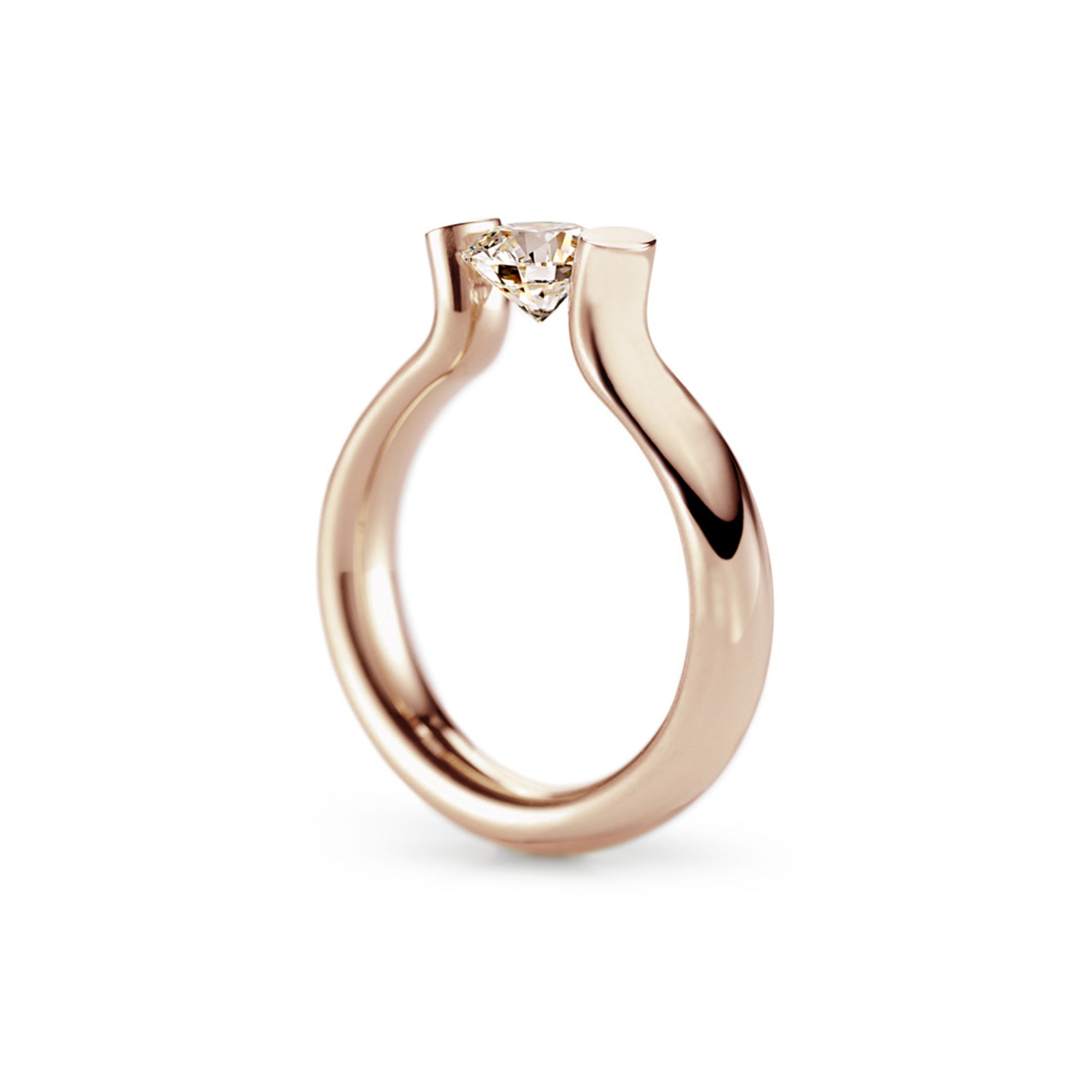Niessing Spannring® Heaven (N371994-4mm-1ct-cinnamon-gloss-rw) mit Diamant