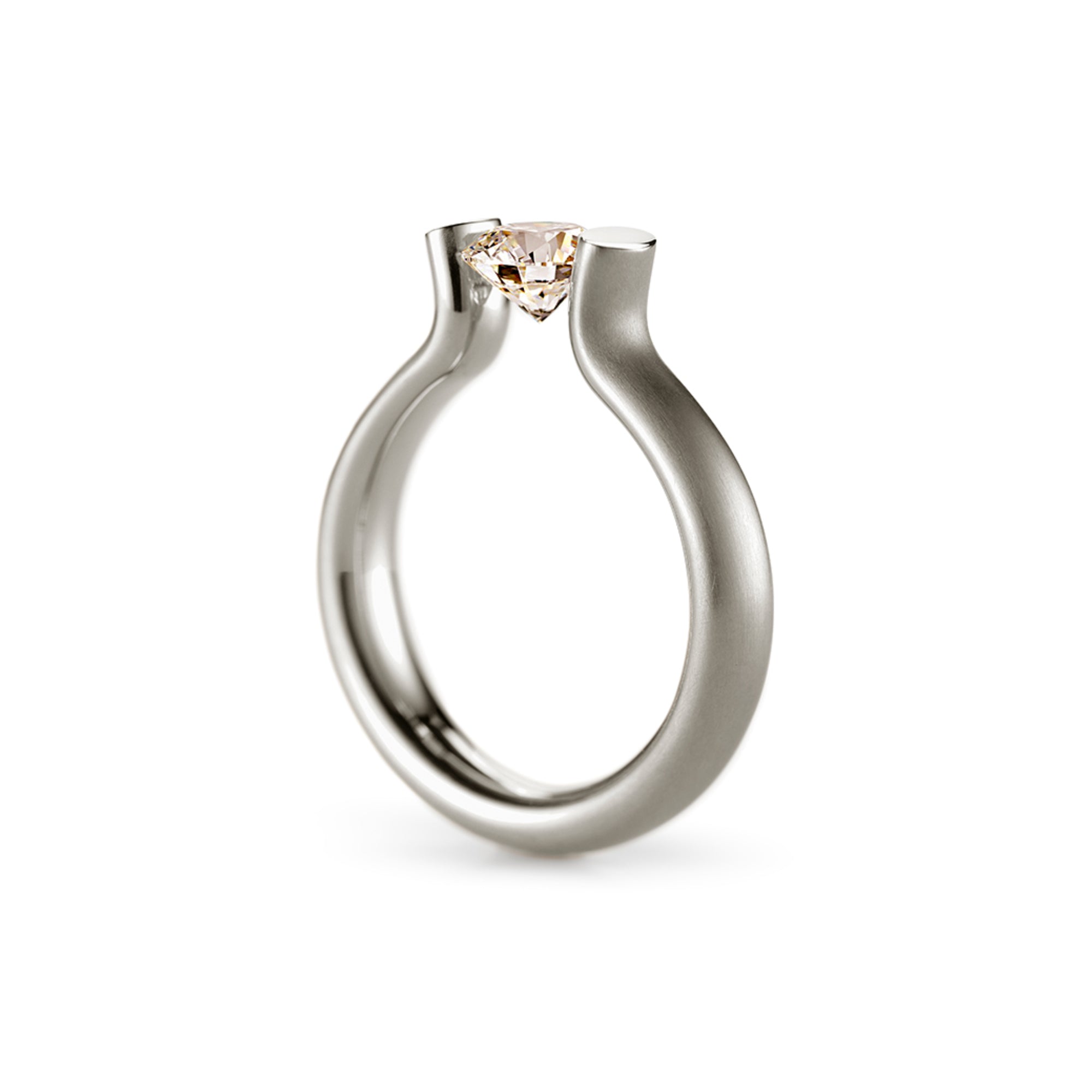 Niessing Spannring® Heaven (N371994-4mm-1ct-cinnamon-satin-fg) mit Diamant