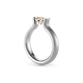 Niessing Spannring® Heaven (N371994-4mm-1ct-cinnamon-satin-pt) aus Platin mit Diamant