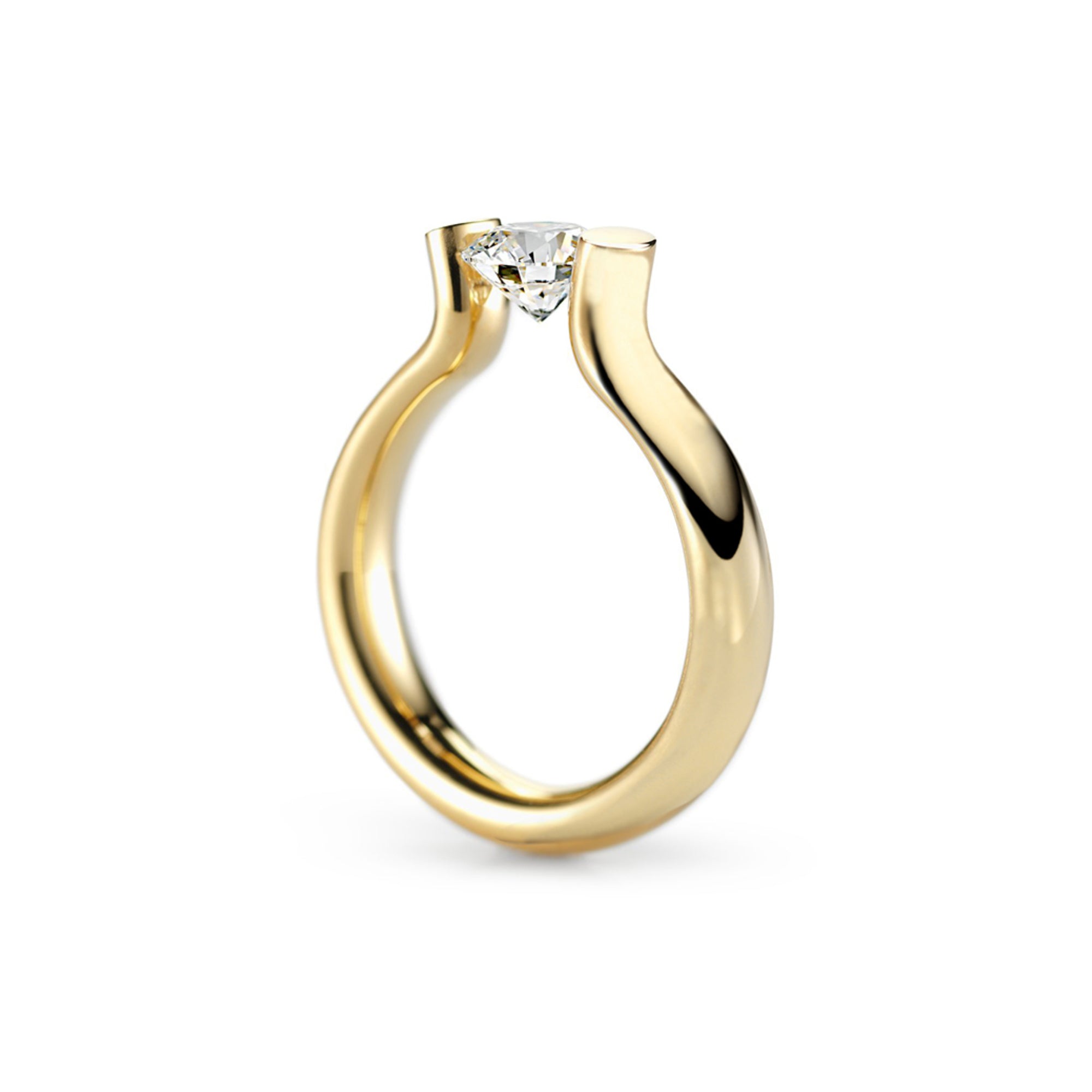 Niessing Spannring® Heaven (N371994-4mm-1ct-fvs1-gloss-cy) mit Diamant