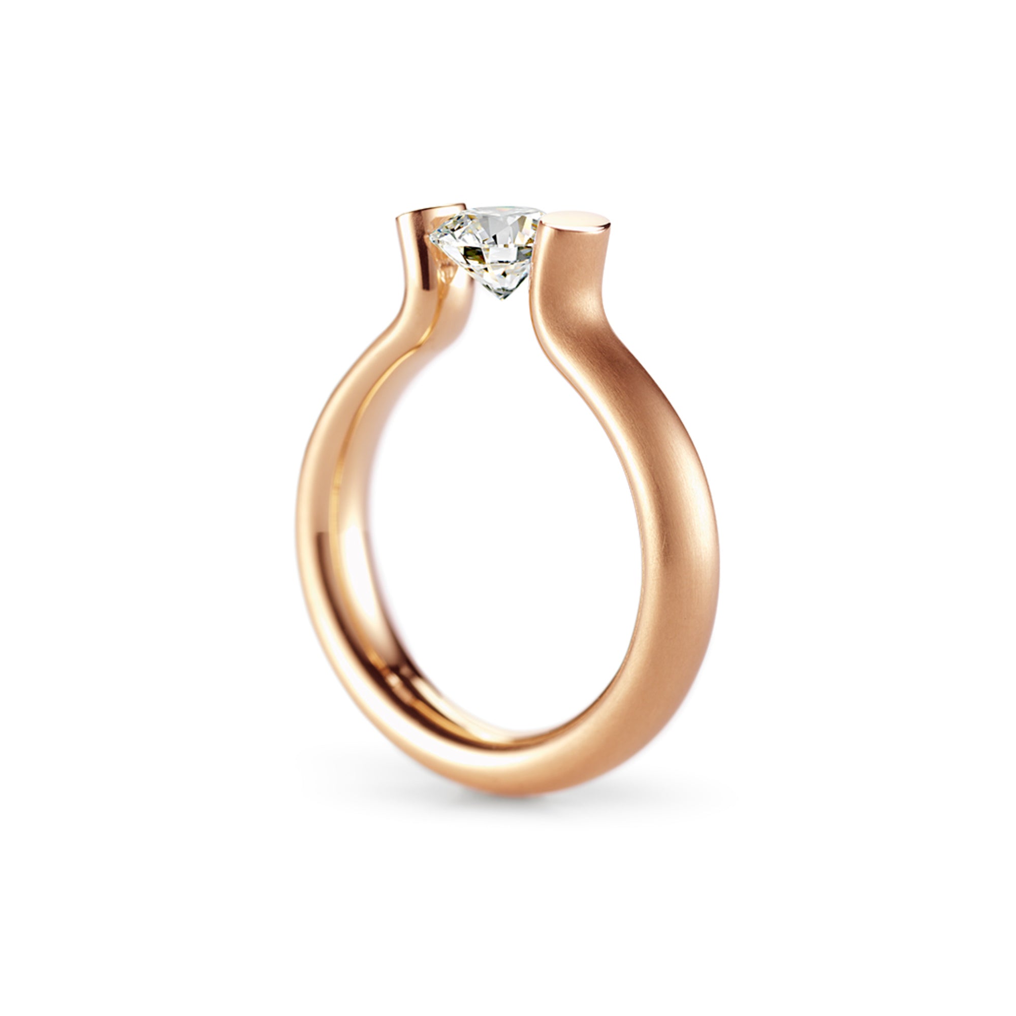 Niessing Spannring® Heaven (N371994-4mm-1ct-fvs1-satin-cr) mit Diamant