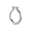 Niessing Spannring® Heaven (N371994-4mm-1ct-fvs1-satin-pt) aus Platin mit Diamant