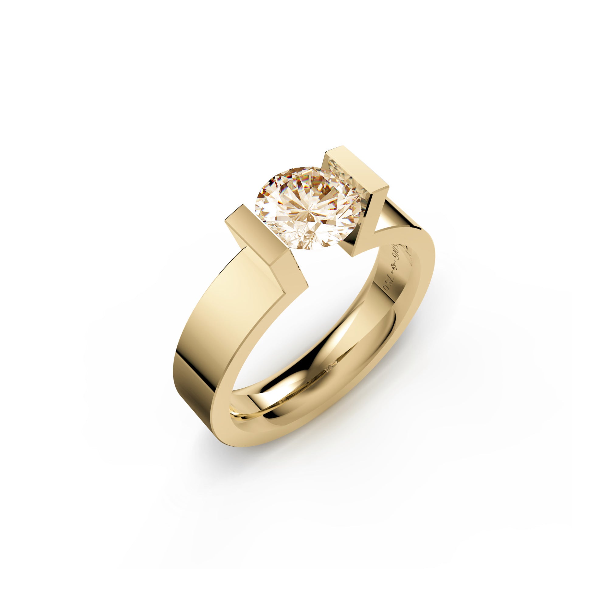 Niessing Spannring High End C - N291980-4.5mm (5mm-1ct-cinnamon-satin-cy) mit Diamant