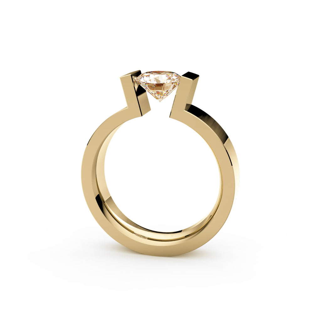 Niessing Spannring High End C - N291980-4.5mm (5mm-1ct-cinnamon-satin-cy) mit Diamant