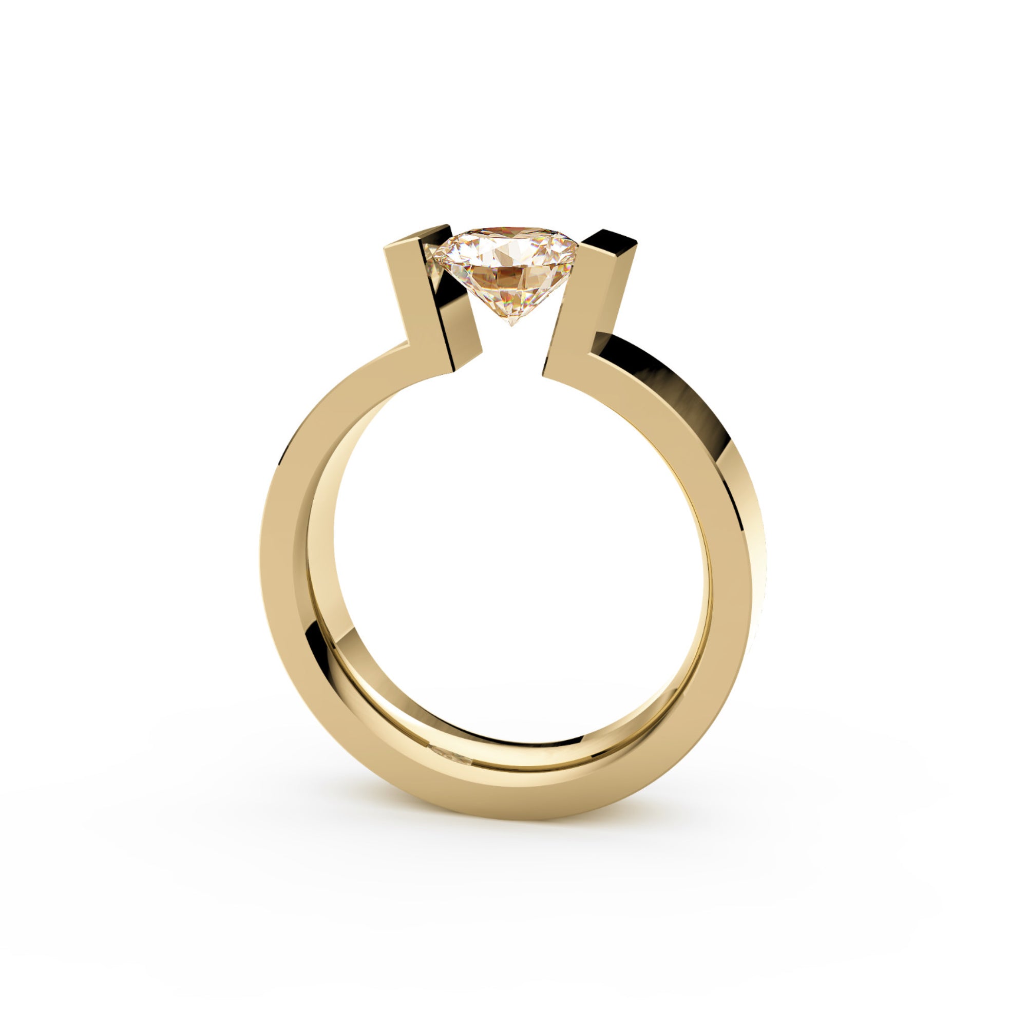 Niessing Spannring High End C - N291980-4.5mm (5mm-1ct-cinnamon-satin-cy) mit Diamant