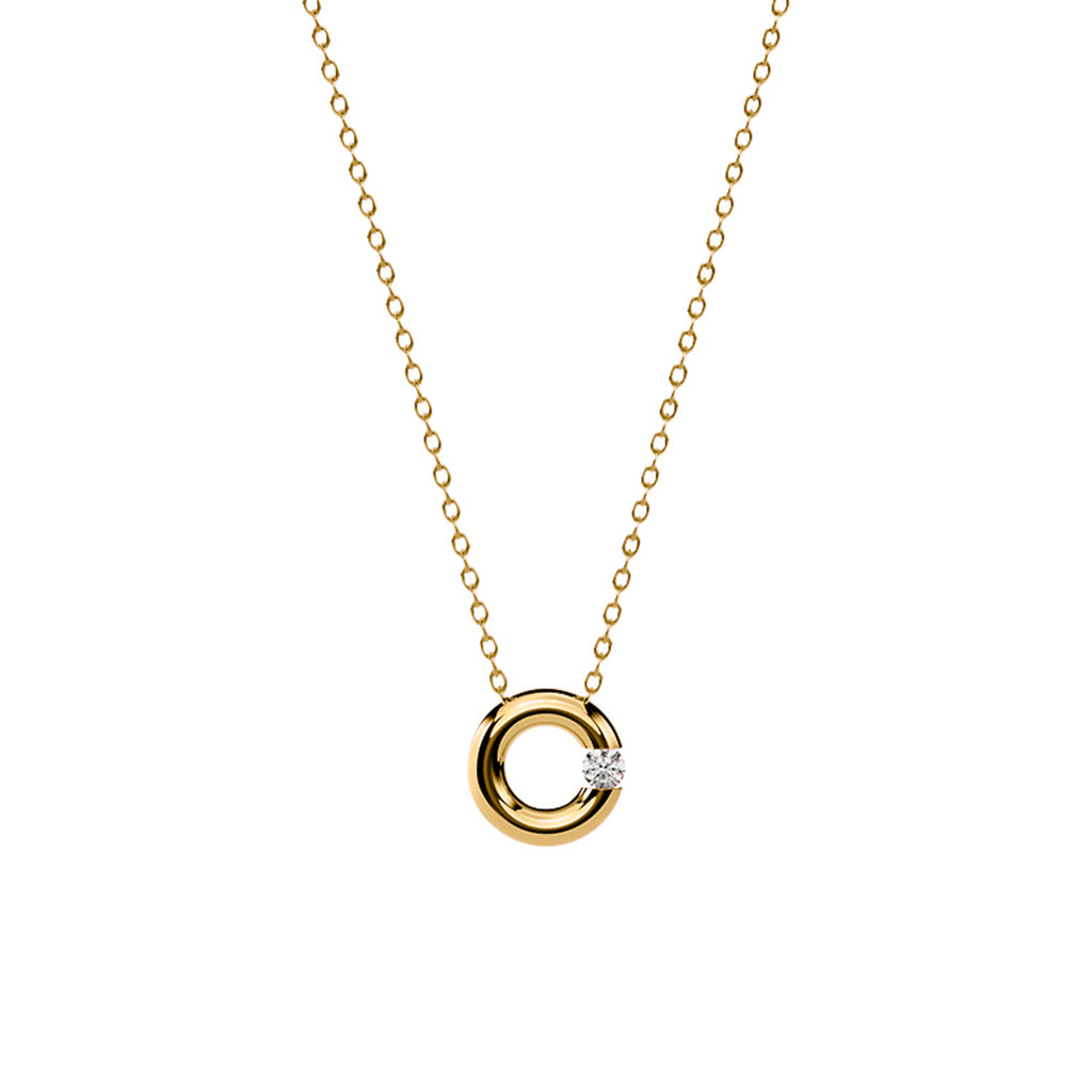Niessing Spannring® Kette - N413925-550mm-0.05ct (05ct-cy) mit Diamant