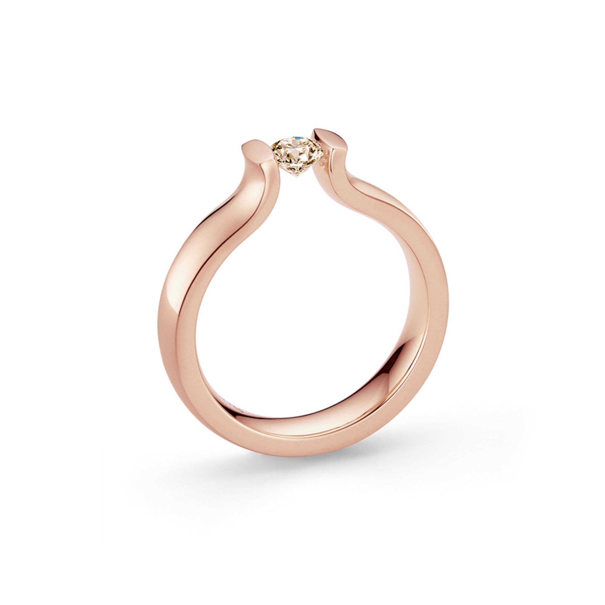 Niessing Spannring® Lucia - N321921-4mm-0.5ct (5ct-cinnamon-gloss-sug) mit Diamant