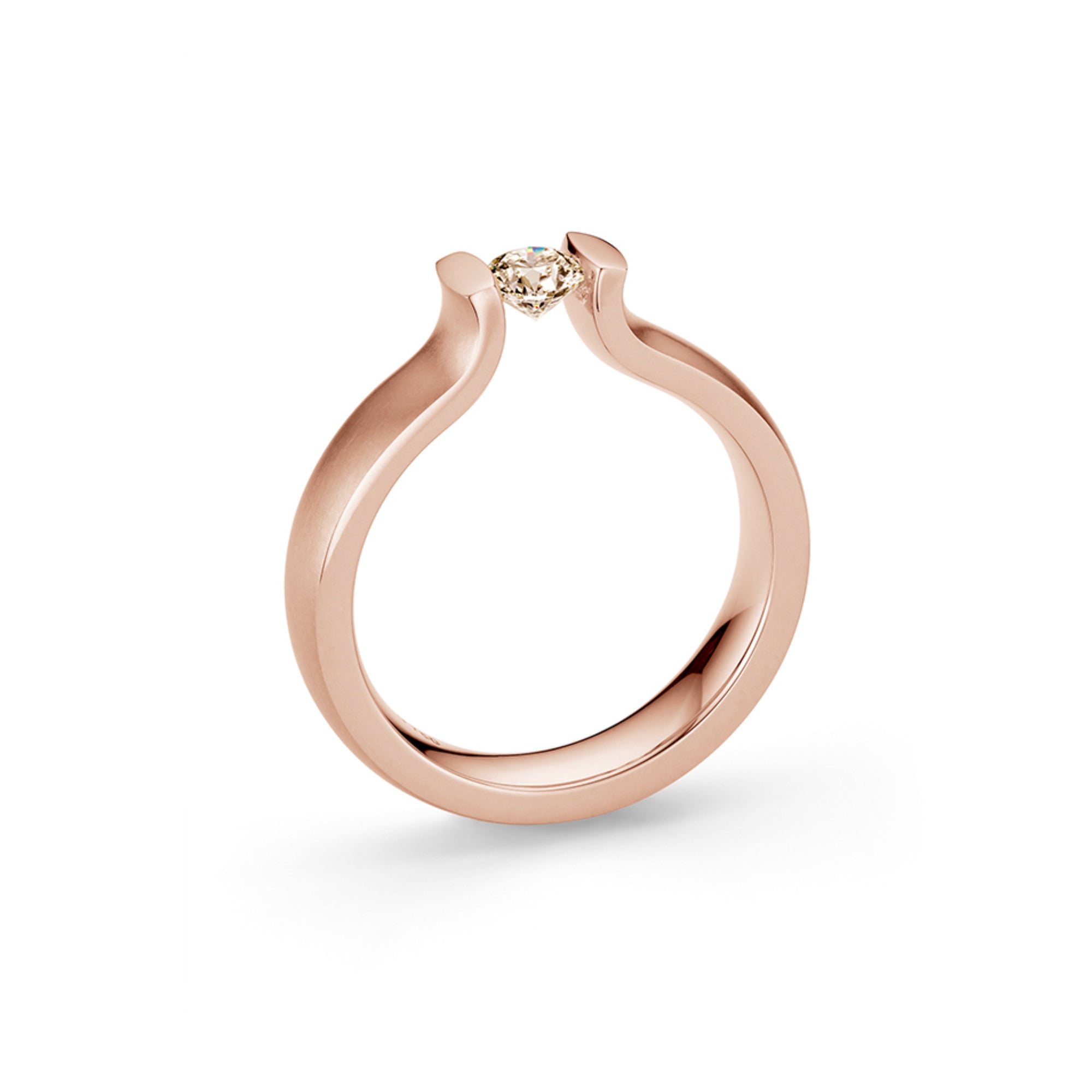 Niessing Spannring® Lucia - N321921-4mm-0.5ct (5ct-cinnamon-satin-sug) mit Diamant